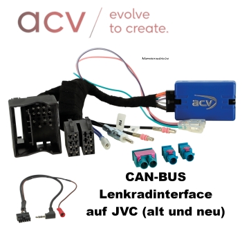 ACV Lenkradadapter auf JVC CAN-BUS-Lenkradinterface für VW 40-PIN